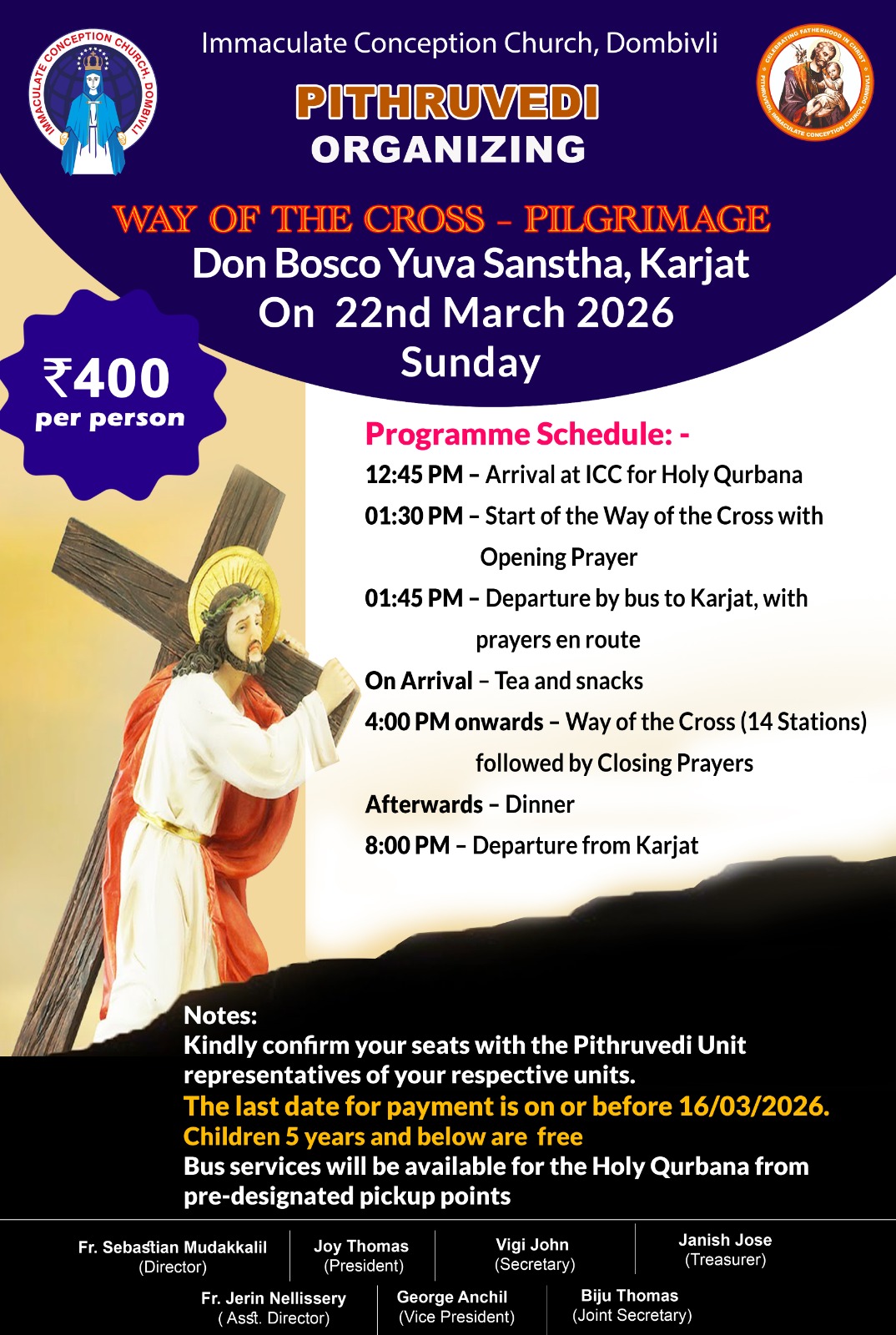 Annual Way of the Cross Pilgrimage – 22 March 2026
