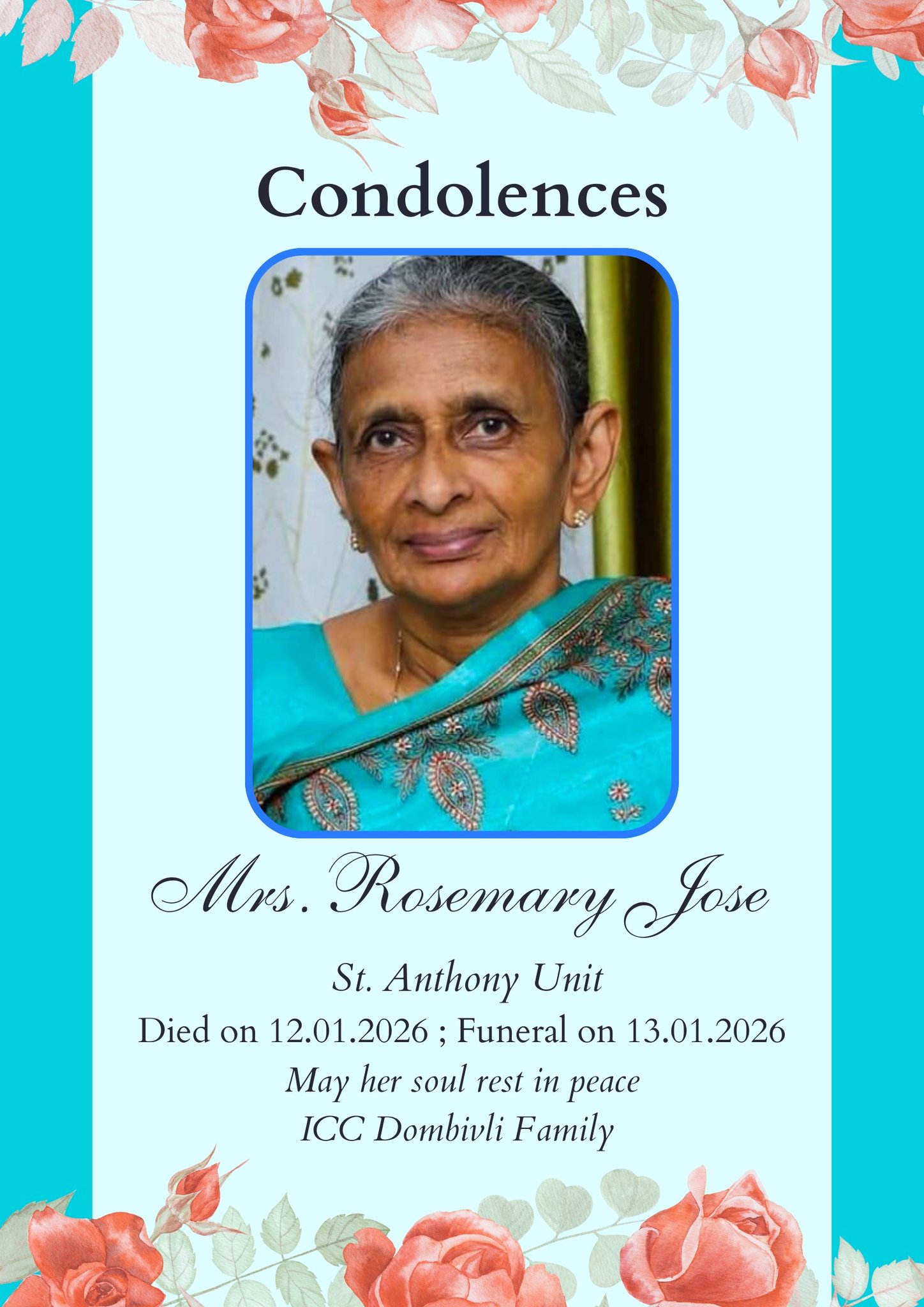 Mrs. Rosemary Jose